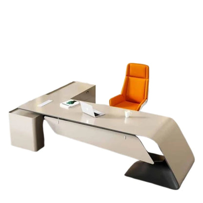 High Quality Boss Office Desk Modern Organizer Storage In Stock Computer Desks Minimalist European Escritorio Oficina Furniture