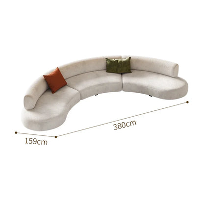 Elegant Luxury Nordic Sectional Sofa for Modern Living Rooms and Apartments