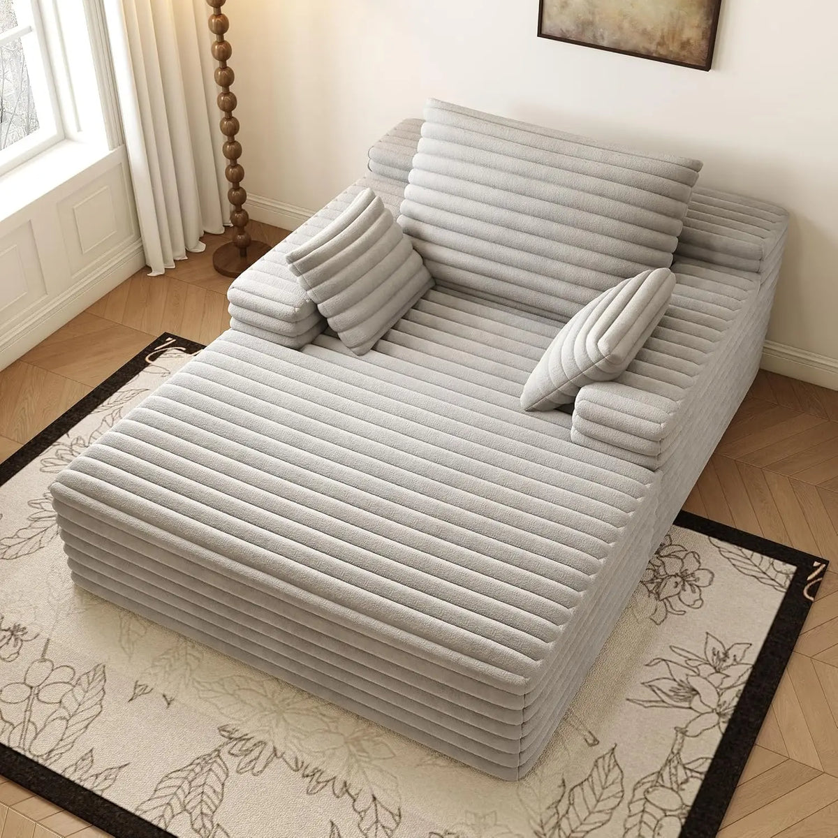 Cloud Plush Sofa Bed,Upholstered Boneless Cloud Sofa Deep Seat