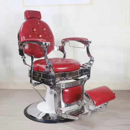 Barber shop chair perm dyeing put down chair oil head men shave beard repair face chair net red hair salon special hair cut seat