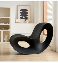 Creative butterfly shaped living room rocking chair, home leisure single lazy chair, modern simple plastic lounge chair GN772LA