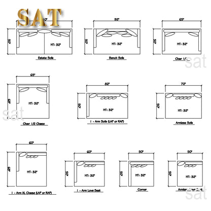 Thick striped corduroy single double sofa black gray white living room sofa
