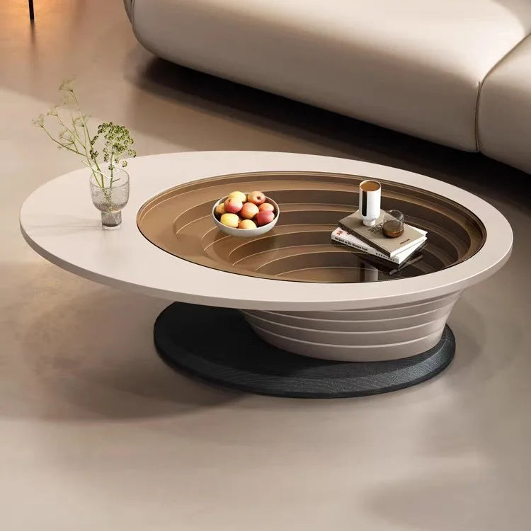 Petite et simple taille d'appartement, table à thé moderne de luxe légère 2025, haut de gamme, livraison une pièce