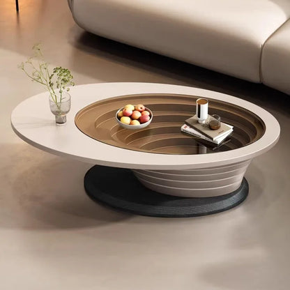 Petite et simple taille d'appartement, table à thé moderne de luxe légère 2025, haut de gamme, livraison une pièce
