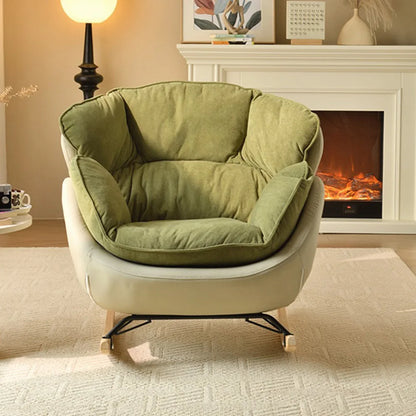 Ergonomic Green Rocking Chairs Living Room Modern Home Furniture Comfortable Meditation Relaxation Muebles Para El Hogar"