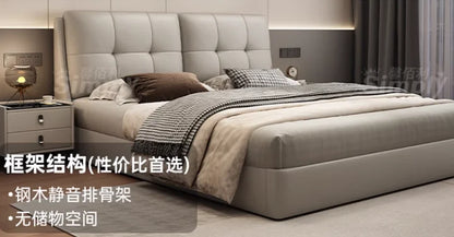 Queen Storage Bed Bedroom King Size Double Modern Frame Bed Headboard Luxury Sleeping Camas De Dormitorio Home Accessories