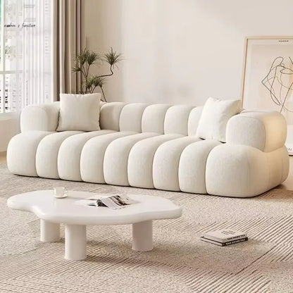 Luxury Modular Combination Sofa Set Home Hotel Fabric Reclining Cooling Sponge Filled Living Room Apartment