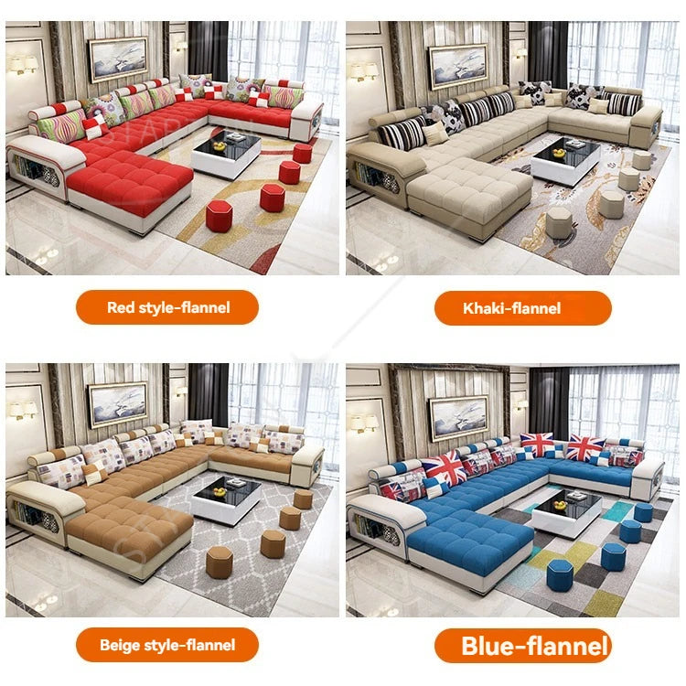 Sectional Couches for Living Room with Smart Bluetooth Speaker Charging Sectional Sofa Set with Chaise L-Shape Sectional Couch
