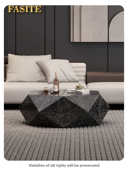 Modern Minimalist Luxury Diamond Stainless Steel Coffee Table Living Room Furniture Shaped  Center Table Tea Table Escritorios