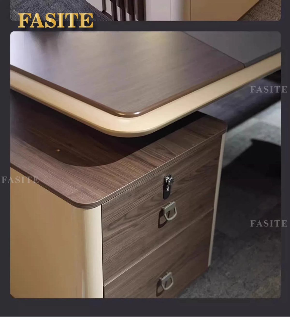Boss table, desk, simple modern class desk, office table and chair combination
