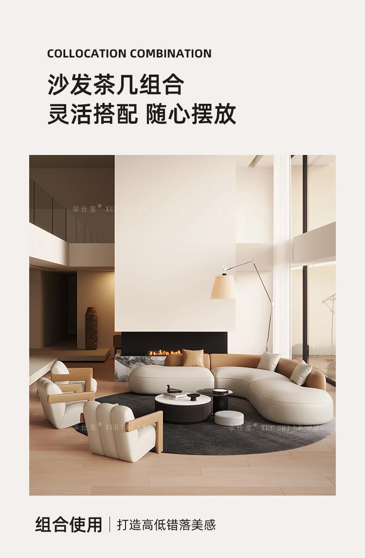 Hotel Curved Sofa Designer Leisure High Quality Hallway Aesthetics Modern Balcony Sofas Leisure Gaming Muebles Home Furniture