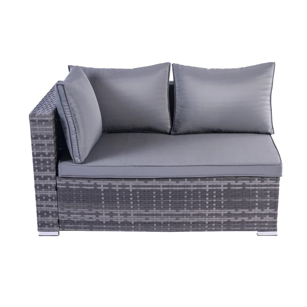 Sailing luxury outdoor rattan sofa outdoor waterproof garden corner sofa fashion wicker garden furniture