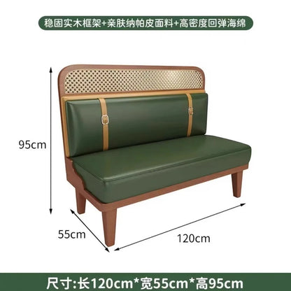 Card seat sofa cafe noodle shop western restaurant table and chair combination commercial