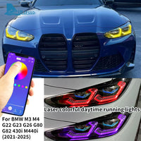 For BMW G80 G82 G22 G23 G26 Laser Headlight Kit RGB DRL Module Left Right Upgrade Direct Fit OEM Style Retrofit 2021 2025