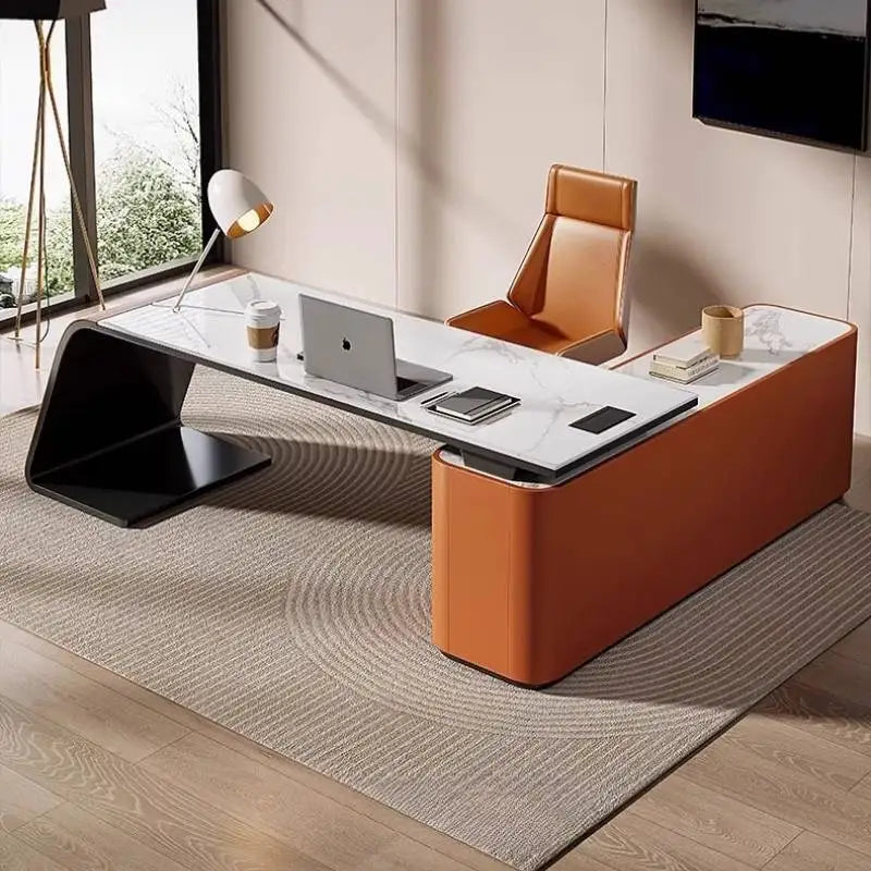 Luxury Storage Computer Desks Large Organiser Adult Bedroom Drawers Gaming Desk Notebook White Mesas De Computador Furniture