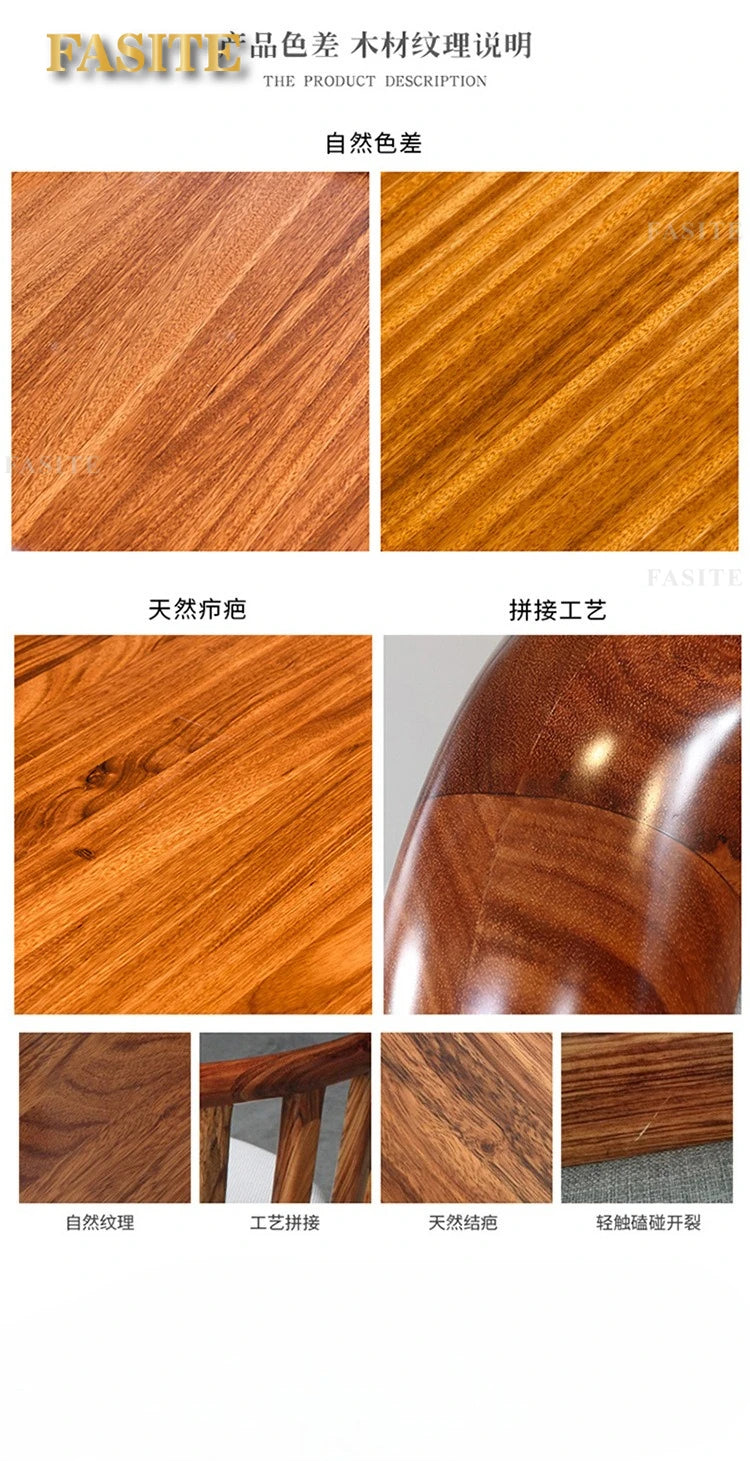solid wood sofa leather first layer cowhide thick leather new Chinese style living room size apartment sofa combination set