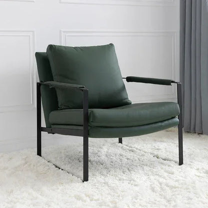Leisure Complete Cushion Chair Living Room Leather Unique Lazy Makeup Chair Reading Design Throne Woonkamer Stoelen Decor