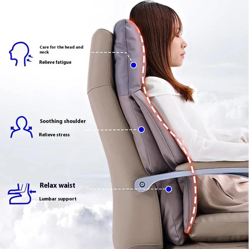 Headrest Boss Chair 7-Point Vibrating Wheels Rollerblade Lumbar Support Electric Footrest Cadeira De Escritorio Office Furniture