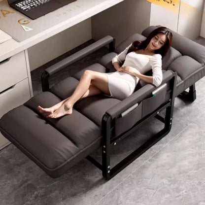 Foldable Recliner Armchair Living Room Chair Nap Lounge Chair Office Sofa Chair Comfortable Ergonomic Adjustable Furniture