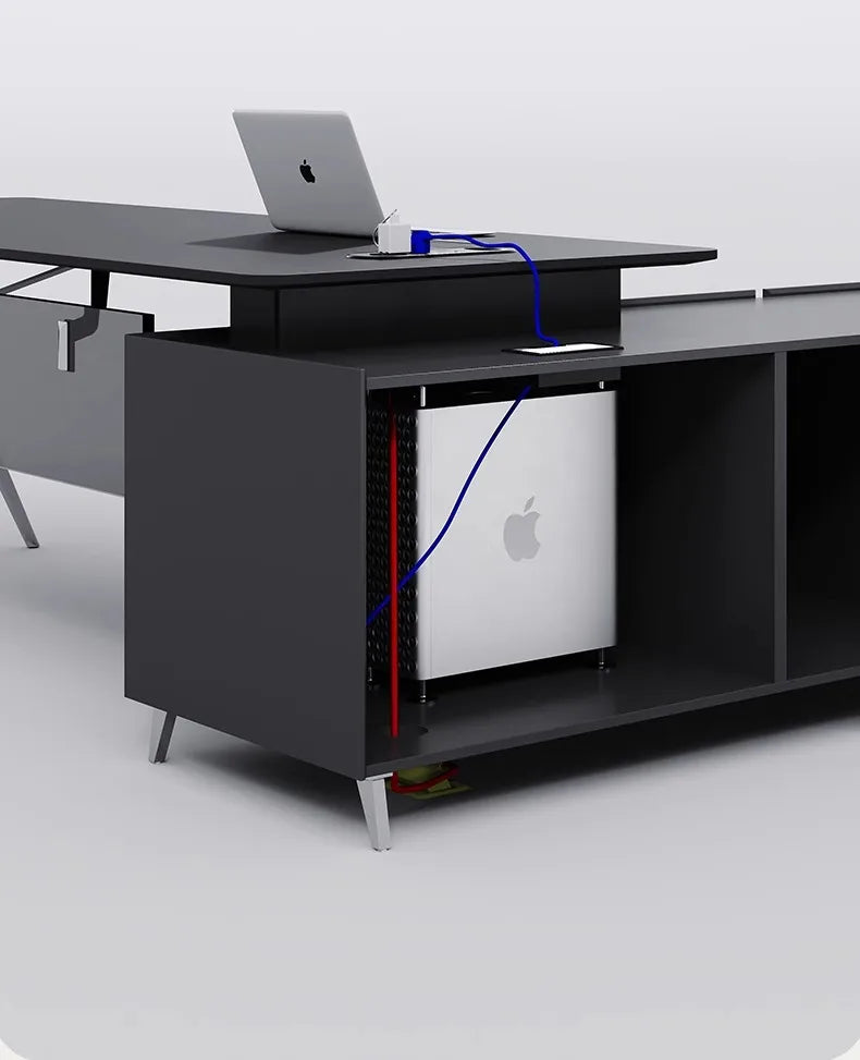 Simple and light luxury office desk and chair combination President's table Manager table Large desk office