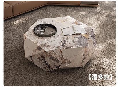 Coffee table small apartment rock slab designer atmospheric Italian living room high-end creative coffee table