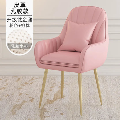 Modern Living Room Dining Chairs Home Furniture Bedroom Dormitory Back Chair Nordic Restaurant Kitchen Cafe Leisure Chair