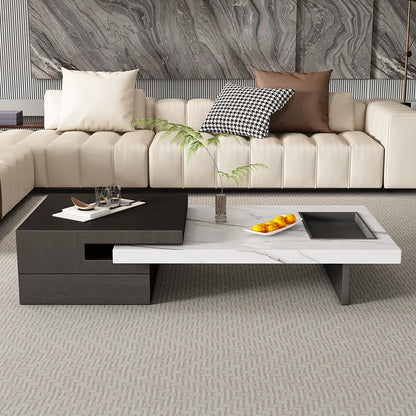 SS Italian Unique Coffee Table Luxury Nordic Living Room Modern Side Table Minimalist Center Writing Mesa Auxiliar Home Furnitur