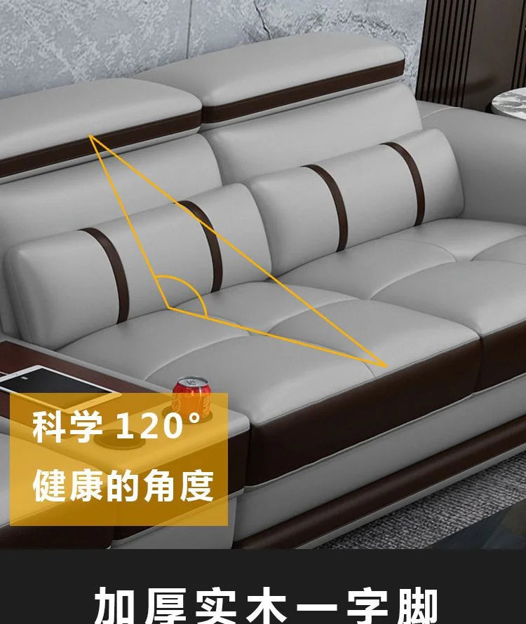 Multifunction Apartment Sofas Recliner Luxury Massage Comfortable Sofas Leather Electric Canape Salon De Luxe Home Furniture