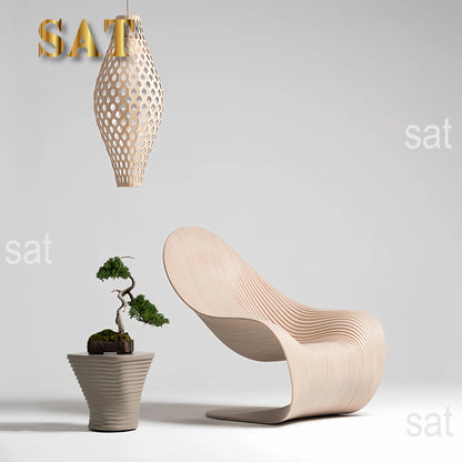！@Custom Premium Wood Lounge Chair Stylish for Luxury Living Spaces Commercial Interior Projects