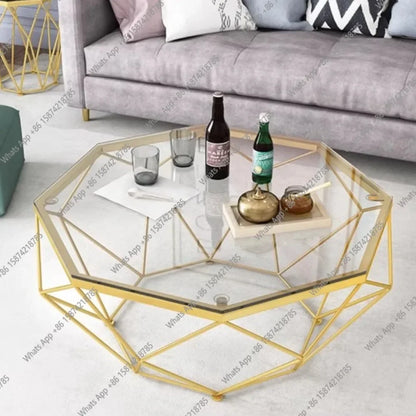S Nordic Aesthetic Coffee Table Clear Simple Unique Designer Decoration Side Table Standing Lounge Couchtisch Salon Furniture