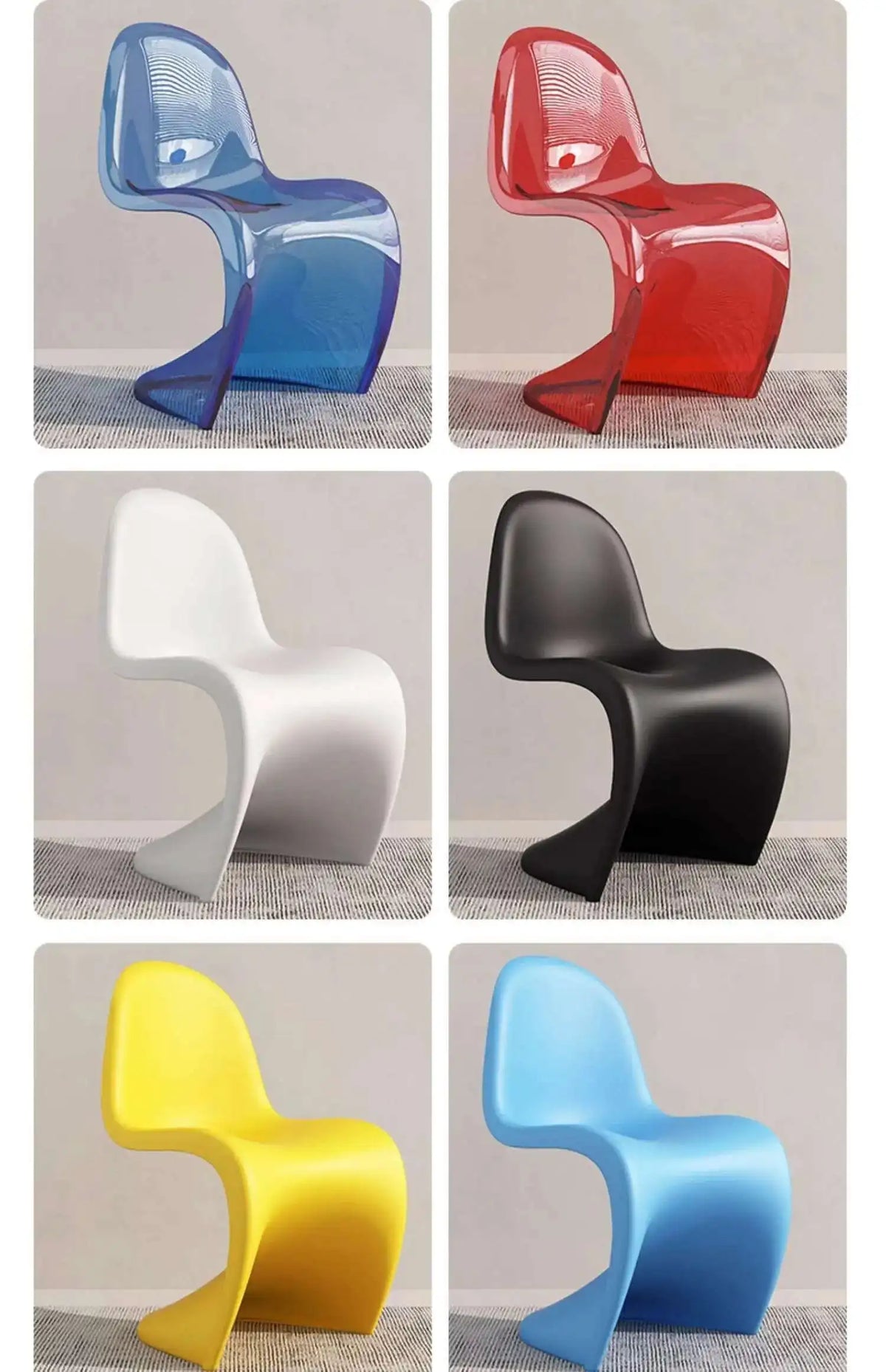 Nordic Plastic Dining Chairs Transparent Lazy Designer Ergonomic Dining Chairs Accent Desk Minimalist Muebles Acrylic Furniture
