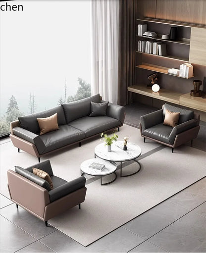 CP office sofa coffee table combination simple modern business rest reception