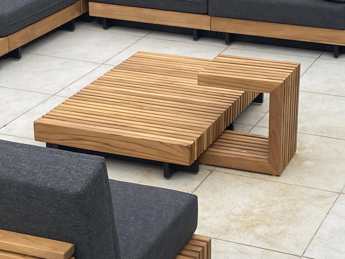 European Contemporary Teak Sofa Set Outdoor Furniture for Living Room Courtyard Hotel Villa Bedroom Park