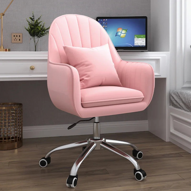 Executive Dormitory Lift Swivel Computer Chair Home Hotel Backrest Office Chairs Study Learning Bedroom Casual Makeup Chair