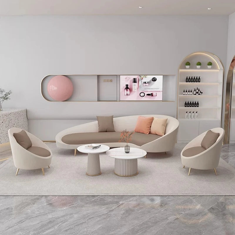 YXSF-04 Escritorio mobilier de bureau Commercial moderne réception canapé bureau canapé en cuir bureau canapé ensemble meubles