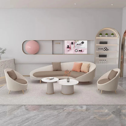 YXSF-04 Escritorio mobilier de bureau Commercial moderne réception canapé bureau canapé en cuir bureau canapé ensemble meubles