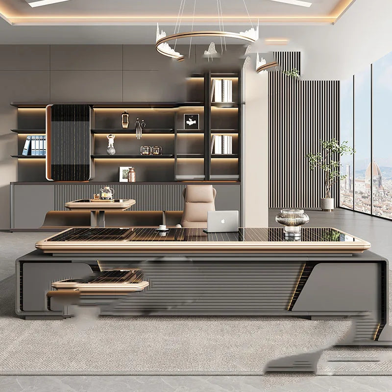 Bedroom Computer Office Desk Cheap Computer Gaming Drawer Conference Office Desk Reception Space Saving Tavolo Salon Furniture