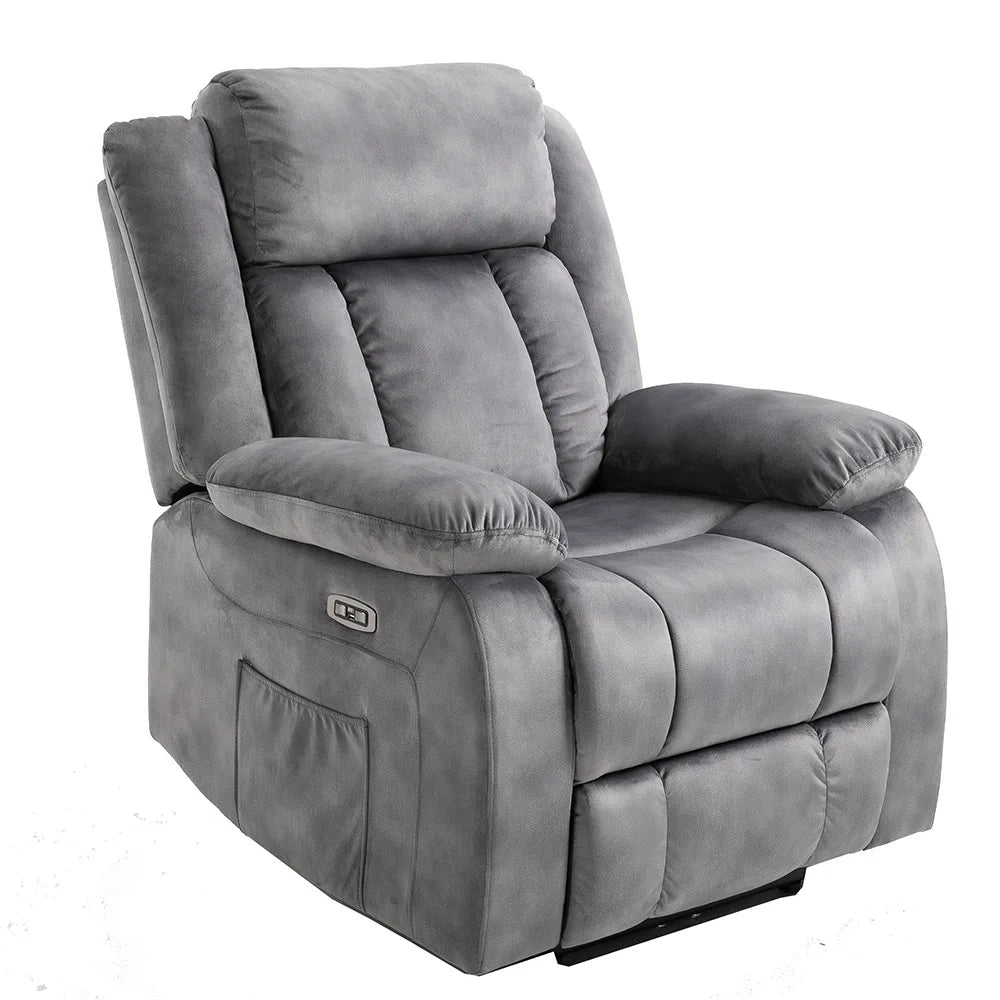 8 Point Massage With Adjustable Headrest Synthetic Leather Single Cinema Sofa Electric Recliner Sofa Chair