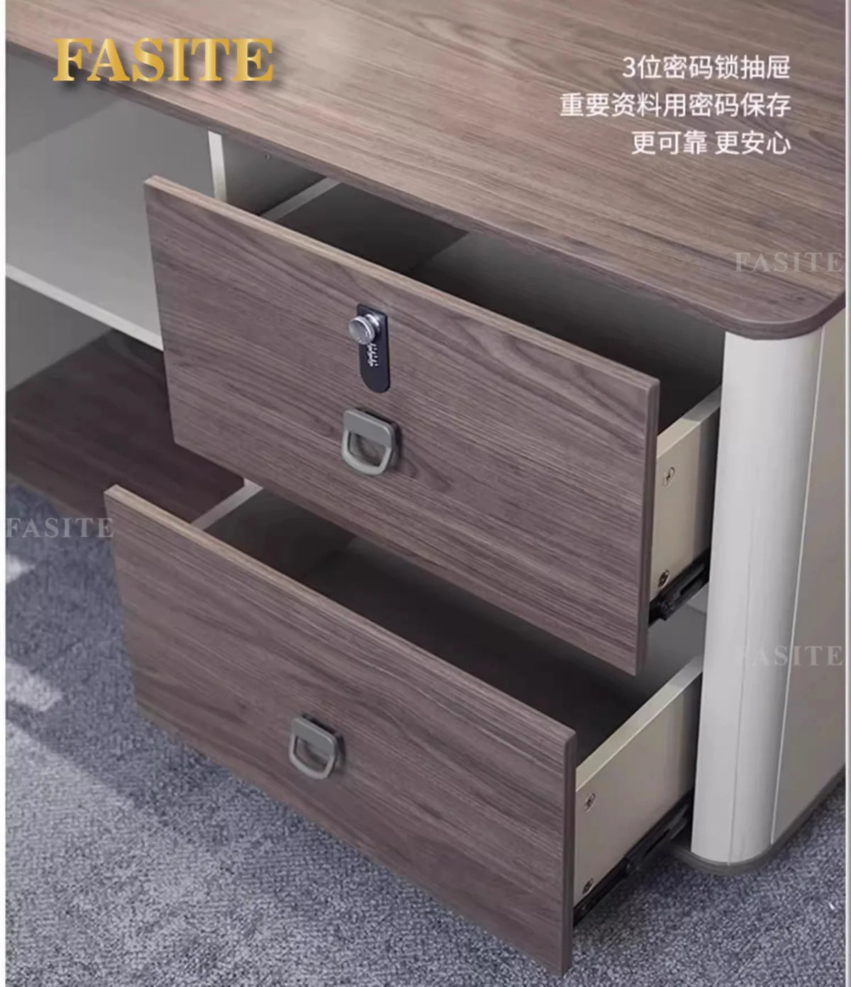 Boss table, desk, simple modern class desk, office table and chair combination