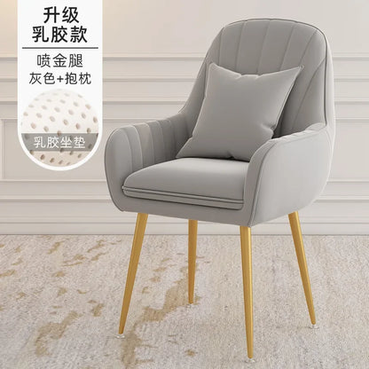 Modern Living Room Dining Chairs Home Furniture Bedroom Dormitory Back Chair Nordic Restaurant Kitchen Cafe Leisure Chair