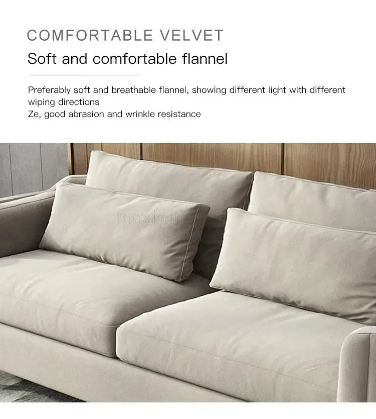 Nordic Reading Household Sectional Fabric 3 Seat Sofa Upholstered Armchair Custom Color Living Room Fauteuil Home Furniture