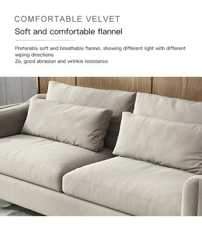 Nordic Reading Household Sectional Fabric 3 Seat Sofa Upholstered Armchair Custom Color Living Room Fauteuil Home Furniture