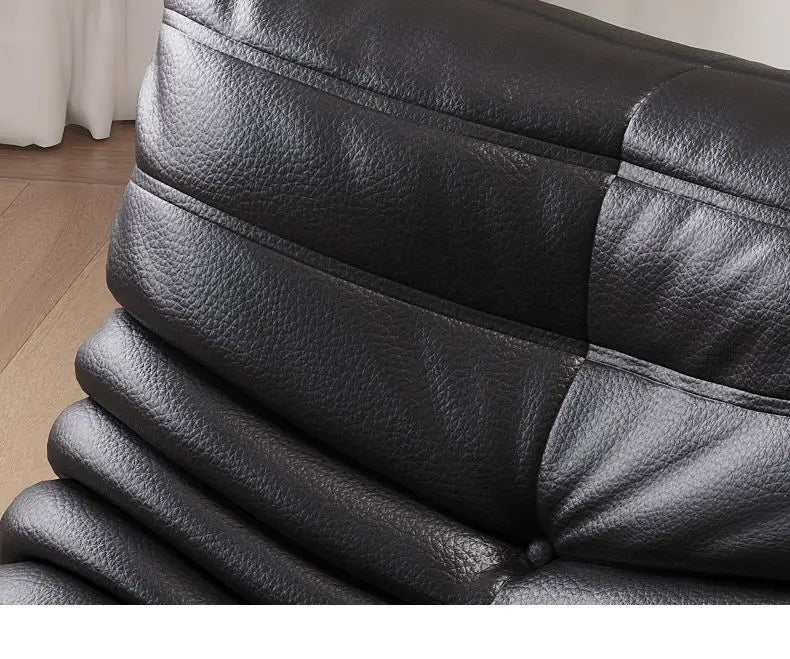 Caterpillar leather sofa togo lazy sofa can lie down and sleep modern light luxury single recliner living room sofa