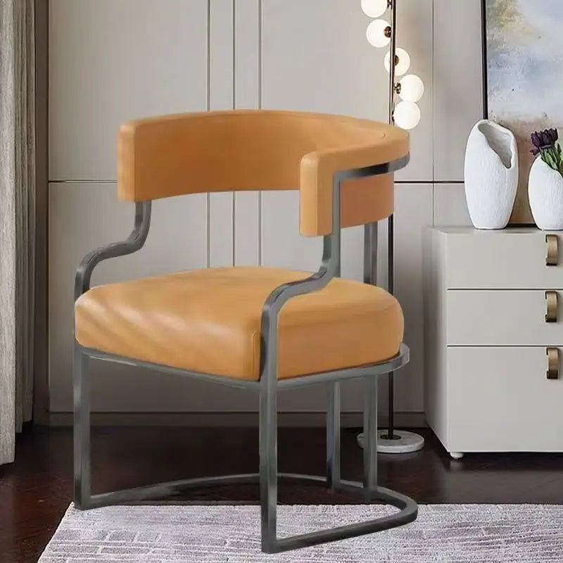 Modern Light Luxury Accent Chair Premium Dining Chair for Salon Reception Office Conference Hotel Lounge Makeup Nail Studio