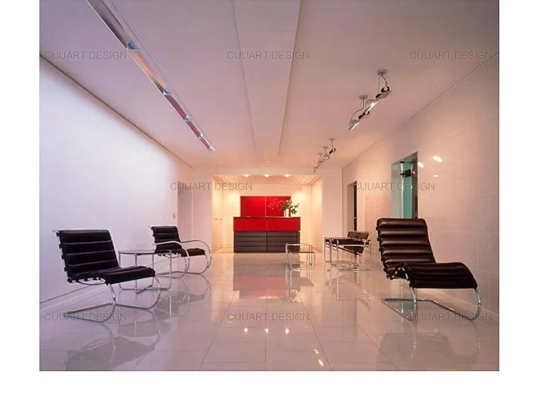 Lounge Chair Lunch Break Home Balcony, Office Medieval Chair Designer Stainless Steel Leisure Chair Single