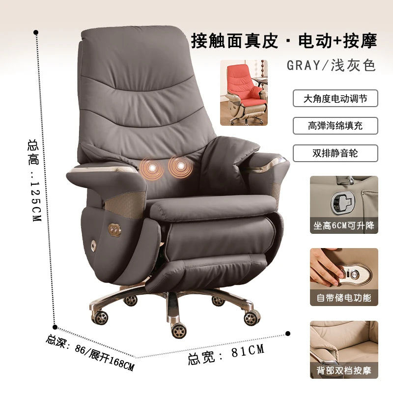 Home Office Desk Chair for Vanity Reclining Armchair Furniture Height Adjustable Chair on Wheels Chaise Bureau De Travail Magalu