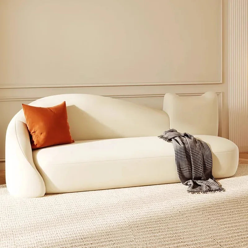 Canapés de salon minimalistes et mignons, pouf européen blanc, canapé 3 places, ergonomique, Design moderne, meubles de maison Hogar