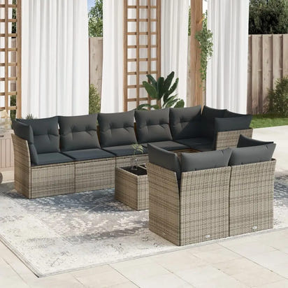 Dark Grey Garden Sofa Set