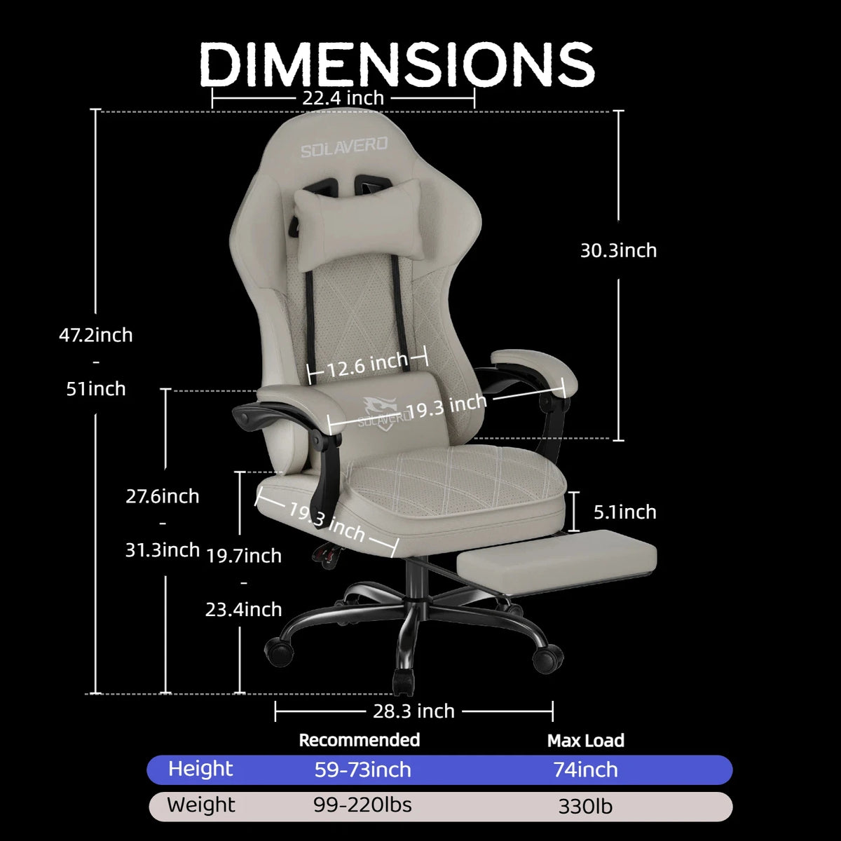 Massage Gaming Chair, Office Chair with Comfortable Velour Upholstery, Height-adjustable Gaming Chair, Ergonomically Designed, Featuring A 360° Swivel Seat & Headrest