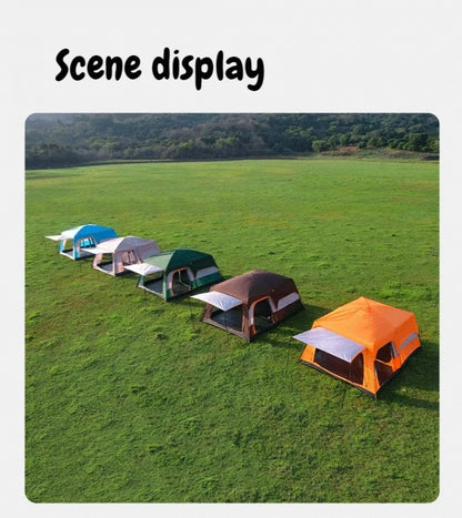 Sunshade Waterproof Tent Portable Wear Resistance Camping Tents Outdoor Stable Windproof Large Spaces Four Season Shelters